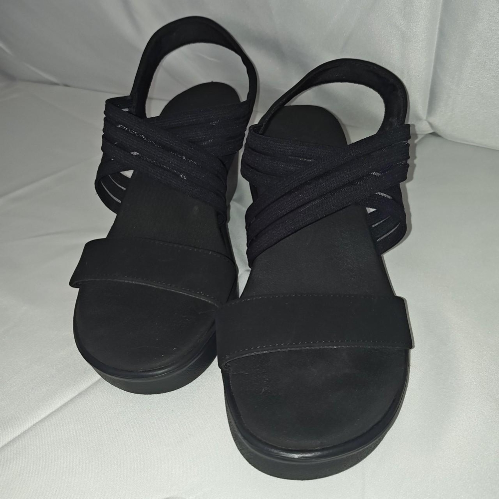 Chunky Platform Black Women's Sandals
